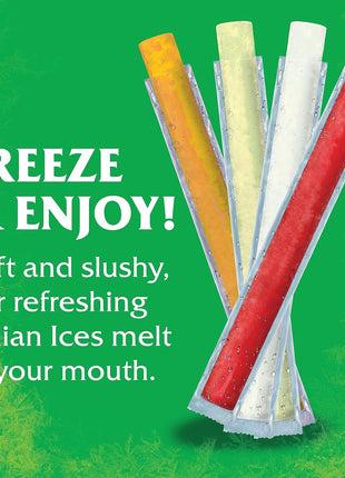 Wyler's Authentic Italian Ice, Fat Free Freezer Bars, Assorted Flavors (96ct - 2oz bars)