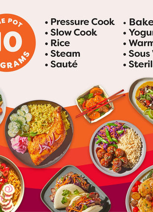 Instant Pot Pro 10-in-1 Pressure Cooker, Slow Cooker, Rice/Grain Cooker, Steamer, Sauté, Sous Vide, Yogurt Maker, Sterilizer, and Warmer, Includes App With Over 800 Recipes, Black, 6 Quart