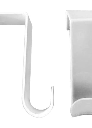 1st Choice Over The Door Hooks Hangers, Laundry Hanger White Plastic 2 Pack Coats Towels Clothes,White