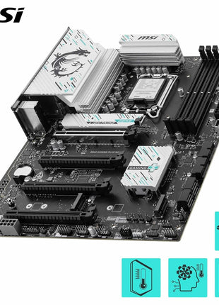 MSI B860 Gaming Plus WiFi Motherboard, ATX - Supports Intel Core Ultra Processors (Series 2), LGA 1851 - DDR5 Memory Boost 8800+ MT/s (OC), PCIe 5.0 x16 x16, M.2 Gen5, Intel Killer 5G LAN, Wi-Fi 7