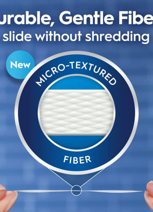Oral-B Glide Dental Floss, Shred Resistant, Gentle on Gums, Natural Wax, Slides Smoothly, Deep Clean Cool Mint Flavor, 40 M, 3 Count