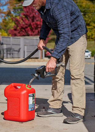 Scepter FSCG552 Fuel Container with Spill Proof Spout with Bonus Spout Extender, Rear Handle Red Gas Can, 5 Gallon