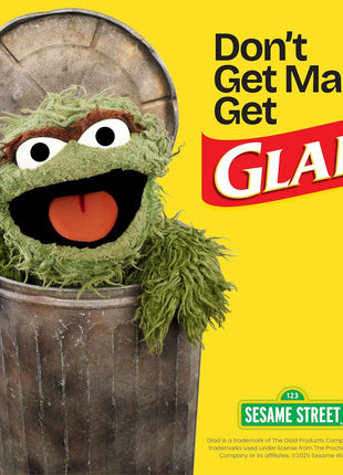Glad Large 30 Gallon Trash Bags, Unscented Heavy Duty Garbage Bags, Forceflex with Drawstring, 50 Count (Packaging May Vary)