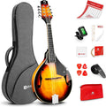 Vangoa Mandolin Musical Instrument A Style, Acoustic Mandolin Instrument Kit Italian 8 String for Professional Beginners Adults Teens Youth Kids, Sunburst, Glossy