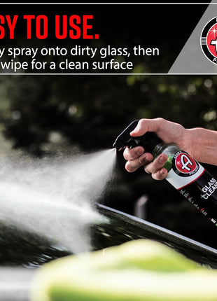 Adam's Polishes Glass Cleaner - Car Window Cleaner | Car Wash All-Natural Streak Free Formula For Car Cleaning | Safe On Tinted & Non-Tinted Glass | Won't Strip Car Wax or Paint Protection