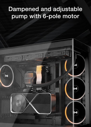 be quiet! Silent Loop 3 420mm CPU AIO Liquid Cooler | 3 Silent Wings 4 140mm PWM High-Speed Fans | Quiet Performance | 6-Pole Motor | Discreet ARGB Lighting | Refillable | Black | BW026