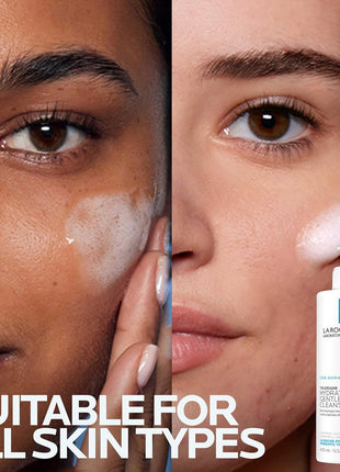 La Roche-Posay Toleriane Hydrating Gentle Facial Cleanser, 13.52oz | Face cleanser with niacinamide & ceramides, safe for sensitive skin. Daily face wash for normal to dry skin, fragrance free.
