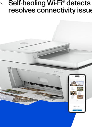 HP DeskJet 4255e Wireless All-in-One Color Inkjet Printer, Scanner, Copier, Best-for-Home, 3 Month Instant Ink Trial Included (588S6A)