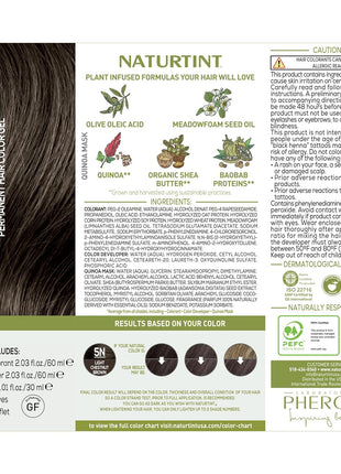 Naturtint 5N Light Chestnut Brown Permanent Hair Color (Pack of 1), Ammonia Free, Vegan, Cruelty Free, up to 100% Gray Coverage, Long Lasting Results (Packaging may vary)