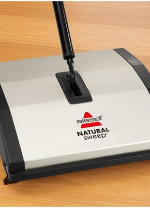 Bissell Natural Sweep Carpet and Floor Sweeper with Dual Brush Rotating System and 2 Corner Edge Brushes, 92N0A, 4.2 lb.