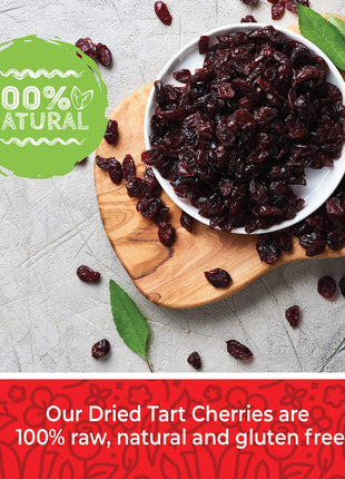 Herbaila Dried Cherries Tart Cherry, Montmorency Tart Cherries, Dried Sour Cherries Fresh, Montmorency Dried Tart Cherries, Dried Cherries, All-Natural Whole Sour Cherry (1lb)