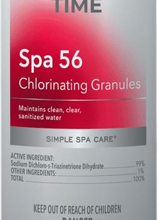 Leisure Time 22337A Spa 56 Chlorinating Granules, Bucket for Crystal Clear Water Maintenance, 2lbs