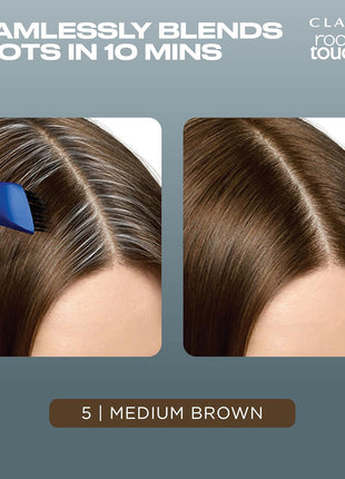 Clairol Root Touch Up Permanent Hair Dye, 5 Medium Brown, Pack of 1