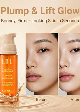 Curest Wash-Free Micro Bubble Mask - Korean Skin Care Set for Radiant Glow
