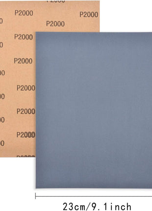YAROMO 12 Pieces Epoxy Sanding Papers, Waterproof Superfine Silicon Carbide Polishing Papers For Making Glitter Tumbler Cups, Crafts Tumbler Compatible With Plastic, Glass, Metal, Porcelain, Wood