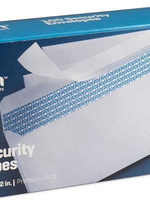 Aimoh #10 Security Self Seal Envelopes – 100 Qty |No Window, EnveGuard, 4? x 9½ inch, White, 24 LB, 100 Count (34100)