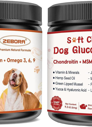 Probiotics for Dogs Bundle with Glucosamine for Dogs