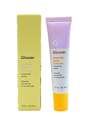Glossier Balm Dotcom Lip Balm and Skin Salve - Lavender - sheer purple tint