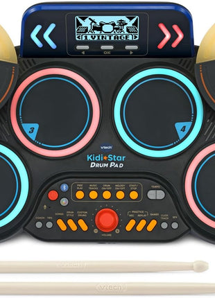 VTech Kidi Star Drum Pad, Black
