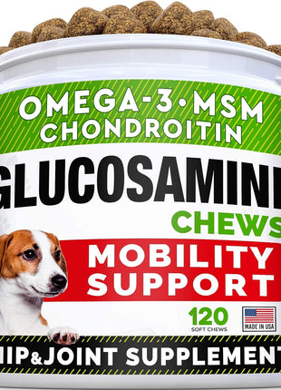 No Poo Treats + Glucosamine Treats Bundle - No Poop Eating for Dogs + Hip & Joint Care - Probiotics & Enzymes + Omega-3 Oil + Chondroitin, MSM - Coprophagia Stool Eating Deterrent + Joint Pain Relief