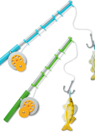 Melissa & Doug Let's Explore Fishing Play Set – 21 Pieces Toy Fishing Set for Toddlers and Kids, Pretend Play Toy, Learning Toys for Kids Ages 3+ - FSC-Certified - FSC Certified