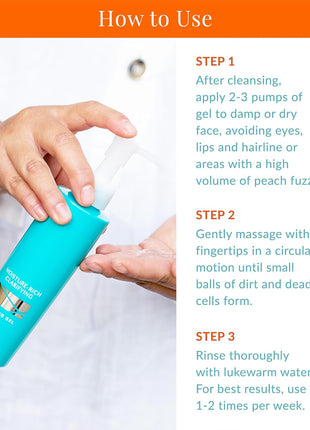 DHC Moisture-Rich Clarifying Peeling Gel, Gentle Facial Exfoliant, 4.9 oz | Non-Abrasive Exfoliator, Removes Dead Skin, Boosts Skin Turnover, Brightens Skin Tone, Leaves Skin Hydrated and Smooth