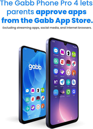 Gabb Phone 4 Pro — Smartphone for Teens, GPS Tracker, No Social Media or Internet, Optional Parental Contact Controls, Phone Plan Required - Dark Blue