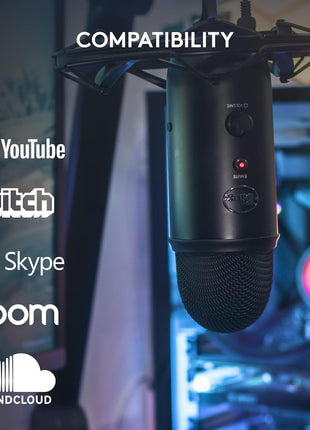 Logitech for Creators Blue Microphones Yeti USB Microphone (Blackout)