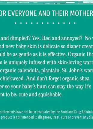 Earth Mama Organic Diaper Balm 2-Ounce | Diaper Cream for Baby | EWG Verified, Petroleum & Artificial Fragrance-Free with Calendula for Sensitive Skin (2-Pack)