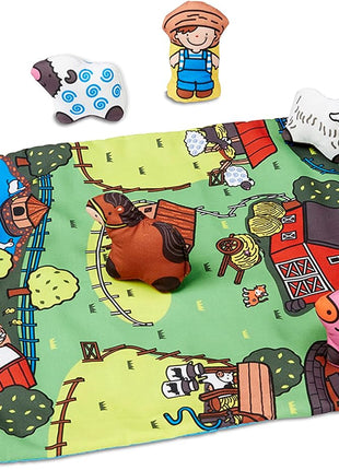 Melissa and Doug MD9216 Take-Along Farm Play Mat, Mutlicolored, 15L x 11W x 3.5H in.