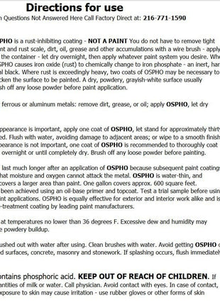 Ospho 605 Metal Treatment, 32 Fl Oz (Pack of 1)