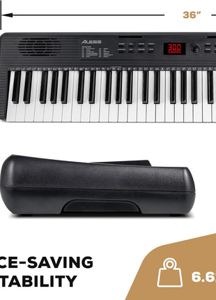 Alesis Melody 61 MK4 61-Key Piano Keyboard | Portable, 300 Voices, Split/Layer Modes, Includes Lessons, for Beginners