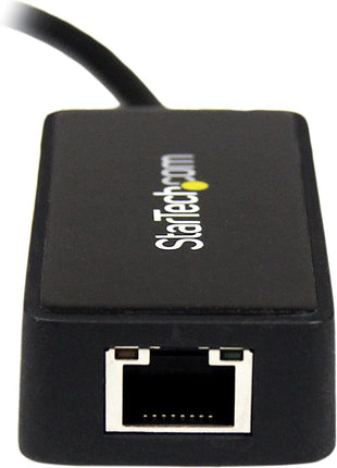 StarTech.com USB 3.0 Ethernet Adapter - USB 3.0 Network Adapter NIC with USB Port - USB to RJ45 - USB Passthrough (USB31000SPTB), Black, 0.7 inch x 1.4 inch x 5 inch x 5 inch