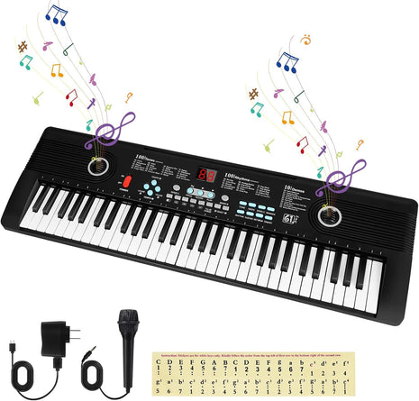 61 key keyboard Piano,Portable Electronic Digital Piano,Built In Dual Speakers,Rich Teaching Content,Electronic Piano Suitable For Beginners