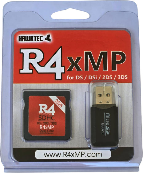 R4 2026 R4xMP SDHC Dual Core Update Adapter Memory Card for NDS DS DSI 2DS 3DS New 2DS New 3DS XL, No Timebomb