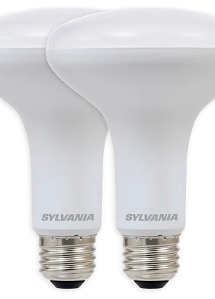 Sylvania LED Flood BR30 Light Bulb, 65W Equivalent Efficient 9W, 10 Year, 650 Lumens, Dimmable, 2700K, Soft White - 2 Pack (73954)