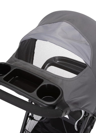 Safety 1st Smooth Ride Travel System Stroller and OnBoard FLX Infant Car Seat, Newborn to Toddler Baby Combo, Easy-Install, Large Canopy, Ample Storage, Foldable, Rear-Facing 4-30 lbs, Monument