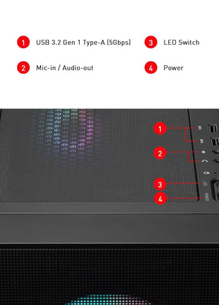 MSI MAG Forge 321R Airflow Case