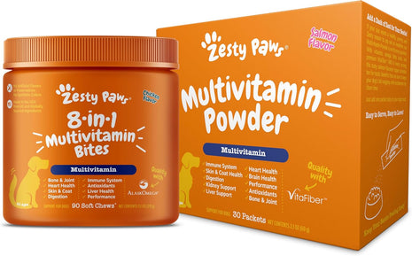 Zesty Paws Multivitamin Bites + Multivitamin Powder for Dogs
