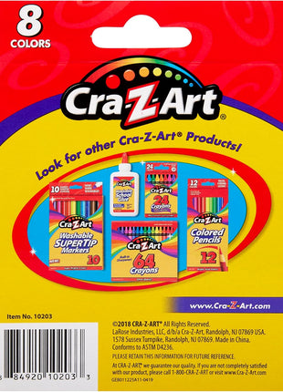 Cra-Z-Art 8ct Jumbo Crayons for Children, Back to School Essential for Ages 3 and Up