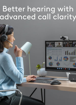 Logitech Zone Wireless 2 Premium Noise Canceling Headset - Graphite | Certified for Microsoft Teams, native Bluetooth, Fast Pair, engineered for Intel Evo laptops, premium noise canceling
