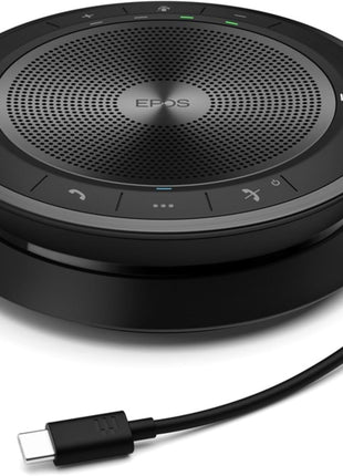 Epos 1000661 Sleek And Portable Wireless Bluetooth Speakerphone With Exceptional Audio Perfor