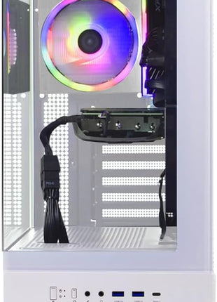Skytech Gaming Azure 3 Gaming PC, AMD Ryzen 7 7700 3.8GHz, AMD RX 9060XT 16GB VRAM, 1TB Gen4 NVMe SSD, 32GB DDR5 RAM 6000, 650W Gold PSU, WI-FI 5, Windows 11, Desktop