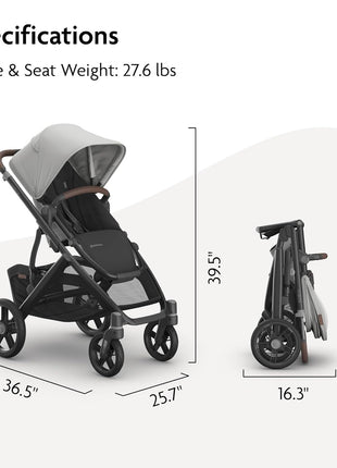 UPPAbaby Vista V3 Convertible Single-to-Double Stroller - Savannah