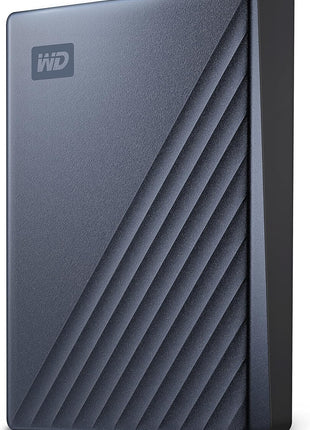 WD 2TB My Passport Ultra, Blue, Portable External Hard Drive, backup software with defense against ransomware, and password protection, USB-C and USB 3.1 - WDBC3C0020BBL-WESN