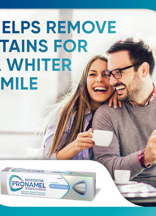 Sensodyne Pronamel Gentle Teeth Whitening Enamel Toothpaste for Sensitive Teeth, to Reharden and Strengthen Enamel, Amazon Exclusive, Fresh Mint - 4 Ounces (Pack of 4)