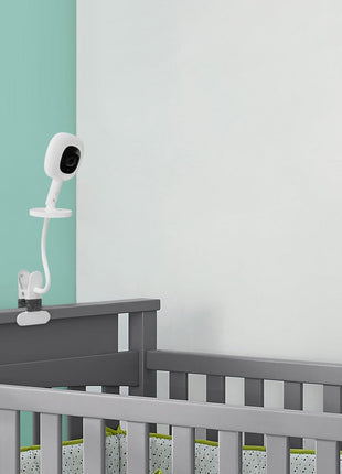 iTODOS Baby Monitor Mount Compatible with Nanit Pro Smart Baby Monitor & Flex Stand Baby Monitor, 8inches Flexible Arm Monitor Mount,Attach Your Baby Cam Wherever You Like-2Pack