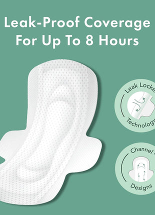 Rael Organic Cotton Cover Pads   Regular Absorbency, Unscented, Ultra Thin Pads with Wings for Women (56 Total)