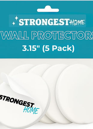Door Stoppers (Medium) 2" - Door Stop for Wall with Strong Back Adhesive - Quiet and Shock Absorbent Silicone Wall Protectors from Door Knobs - Protects Every Surface - (Clear | 6 PCS)