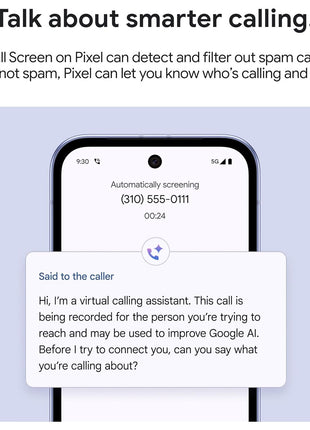 Google Pixel 9a with Gemini - Unlocked Android Smartphone with Incredible Camera and AI Photo Editing, All-Day Battery, and Powerful Security - Obsidian - 128 GB